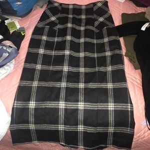 BODY by Victoria’s Secret plaid midi skirt
